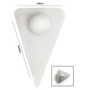Bel-Art Spinvane Teflon Triangular Magnetic Stirring Bar; 10.4 X 16.5 X 9.8MM,Fits 3-5ML Vials,White
